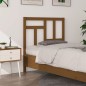 vidaXL Cabecero de cama madera maciza pino marrón miel 80,5x4x100 cm vidaXL Cabecero de cama madera maciza pino marrón miel 80,5x4x100 cm