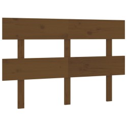 vidaXL Cabecero de cama madera maciza de pino marrón miel 124x3x81 cm