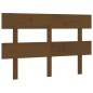 vidaXL Cabecero de cama madera maciza de pino marrón miel 124x3x81 cm vidaXL Cabecero de cama madera maciza de pino marrón miel 124x3x81 cm