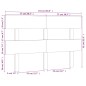 vidaXL Cabecero de cama madera maciza de pino gris 154x3x81 cm vidaXL Cabecero de cama madera maciza de pino gris 154x3x81 cm