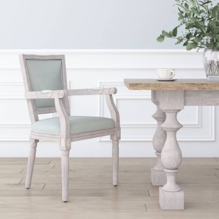 vidaXL Silla de comedor terciopelo gris claro