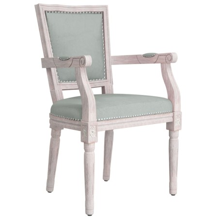 vidaXL Silla de comedor terciopelo gris claro