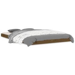 vidaXL Estructura de cama madera maciza de pino marrón miel 120x190 cm