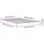 vidaXL Estructura de cama madera maciza de pino marrón miel 120x190 cm