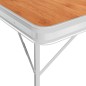 vidaXL Mesa de camping plegable con 2 bancos aluminio marrón vidaXL Mesa de camping plegable con 2 bancos aluminio marrón