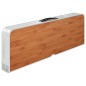 vidaXL Mesa de camping plegable con 2 bancos aluminio marrón vidaXL Mesa de camping plegable con 2 bancos aluminio marrón