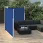 vidaXL Toldo lateral retráctil azul 140x600 cm vidaXL Toldo lateral retráctil azul 140x600 cm