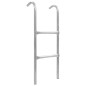 vidaXL Escalera de cama elástica de 2 peldaños acero plateado 72 cm vidaXL Escalera de cama elástica de 2 peldaños acero plateado 72 cm