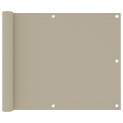 vidaXL Toldo para balcón tela oxford beige 75x300 cm