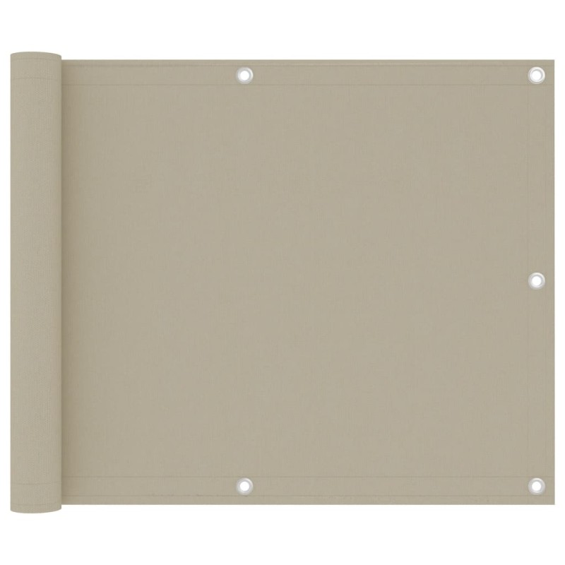 vidaXL Toldo para balcón tela oxford beige 75x300 cm