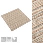 vidaXL Baldosas de suelo de moqueta 20 uds 5 m² 50x50 cm beige rayado vidaXL Baldosas de suelo de moqueta 20 uds 5 m² 50x50 cm beige rayado