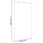 vidaXL Toldo pantalla para balcón tela oxford marrón 160x240 cm vidaXL Toldo pantalla para balcón tela oxford marrón 160x240 cm