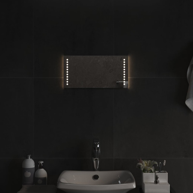 vidaXL Espejo de baño con LED 40x20 cm vidaXL Espejo de baño con LED 40x20 cm