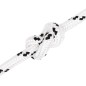 vidaXL Cuerda para barco trenzada poliéster blanco 14 mmx250 m