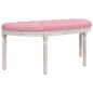 vidaXL Banco de terciopelo rosa 110,5x45x49 cm