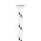 vidaXL Cuerda para barco trenzada poliéster blanco 14 mmx250 m