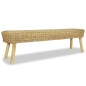 vidaXL Banco de recibidor de ratán natural 160x35x45 cm vidaXL Banco de recibidor de ratán natural 160x35x45 cm