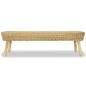 vidaXL Banco de recibidor de ratán natural 160x35x45 cm vidaXL Banco de recibidor de ratán natural 160x35x45 cm