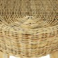 vidaXL Banco de recibidor de ratán natural 160x35x45 cm vidaXL Banco de recibidor de ratán natural 160x35x45 cm