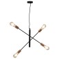 vidaXL Lámparas de techo con bombillas filamento 2 W negro y cobre E27 vidaXL Lámparas de techo con bombillas filamento 2 W negro y cobre E27
