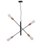 vidaXL Lámparas de techo con bombillas filamento 2 W negro y cobre E27 vidaXL Lámparas de techo con bombillas filamento 2 W negro y cobre E27