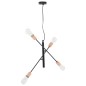 vidaXL Lámparas de techo con bombillas filamento 2 W negro y cobre E27 vidaXL Lámparas de techo con bombillas filamento 2 W negro y cobre E27