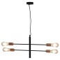 vidaXL Lámparas de techo con bombillas filamento 2 W negro y cobre E27 vidaXL Lámparas de techo con bombillas filamento 2 W negro y cobre E27