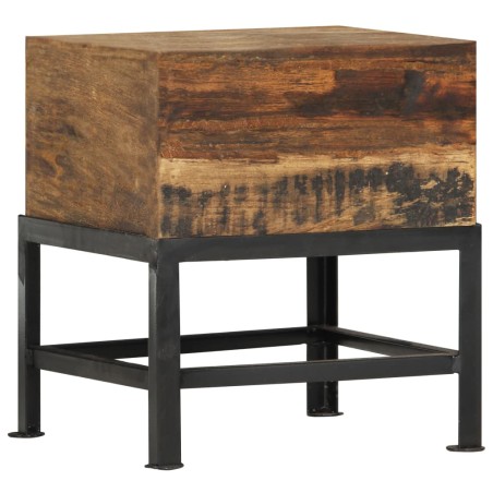 vidaXL Taburete de madera maciza de reciclada 35x35x40 cm