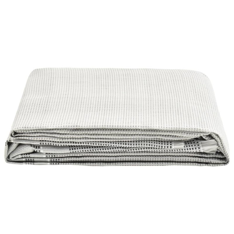 vidaXL Alfombra para tienda de campaña gris 250x250 cm