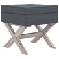 vidaXL Taburete con almacenaje terciopelo gris oscuro 45x45x49 cm vidaXL Taburete con almacenaje terciopelo gris oscuro 45x45x49 cm