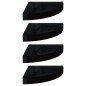 vidaXL Estantes flotantes esquina 4 uds MDF negro brillo 25x25x3,8 cm vidaXL Estantes flotantes esquina 4 uds MDF negro brillo 25x25x3,8 cm