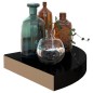 vidaXL Estantes flotantes esquina 4 uds MDF negro brillo 25x25x3,8 cm vidaXL Estantes flotantes esquina 4 uds MDF negro brillo 25x25x3,8 cm