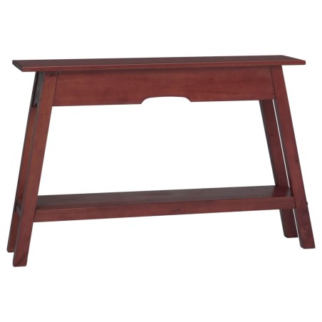 vidaXL Mesa consola madera maciza de caoba marrón 110x30x75 cm