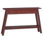 vidaXL Mesa consola madera maciza de caoba marrón 110x30x75 cm