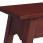 vidaXL Mesa consola madera maciza de caoba marrón 110x30x75 cm