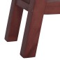 vidaXL Mesa consola madera maciza de caoba marrón 110x30x75 cm