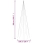 vidaXL Árbol de Navidad en asta de bandera 310 LED blanco frío 300 cm vidaXL Árbol de Navidad en asta de bandera 310 LED blanco frío 300 cm