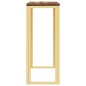 vidaXL Mesa consola acero inoxidable y madera maciza reciclada dorada vidaXL Mesa consola acero inoxidable y madera maciza reciclada dorada