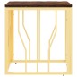 vidaXL Mesa de centro acero inoxidable madera maciza reciclada dorada vidaXL Mesa de centro acero inoxidable madera maciza reciclada dorada