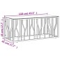 vidaXL Mesa de centro de acero inoxidable y vidrio dorada 110x45x45 cm vidaXL Mesa de centro de acero inoxidable y vidrio dorada 110x45x45 cm
