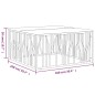 vidaXL Mesa de centro acero inoxidable y madera maciza acacia plateado