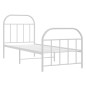 vidaXL Estructura cama metal con cabecero y pie cama blanca 75x190 cm vidaXL Estructura cama metal con cabecero y pie cama blanca 75x190 cm