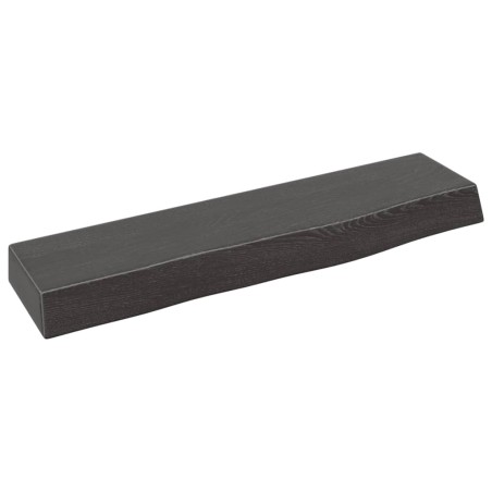 vidaXL Estante de pared madera roble tratada marrón oscuro 40x10x4 cm
