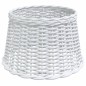 vidaXL Pantalla para lámpara de techo mimbre blanco Ø45x28 cm vidaXL Pantalla para lámpara de techo mimbre blanco Ø45x28 cm