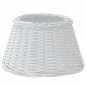 vidaXL Pantalla para lámpara mimbre blanco Ø50x30 cm vidaXL Pantalla para lámpara mimbre blanco Ø50x30 cm