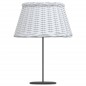 vidaXL Pantalla para lámpara mimbre blanco Ø50x30 cm vidaXL Pantalla para lámpara mimbre blanco Ø50x30 cm