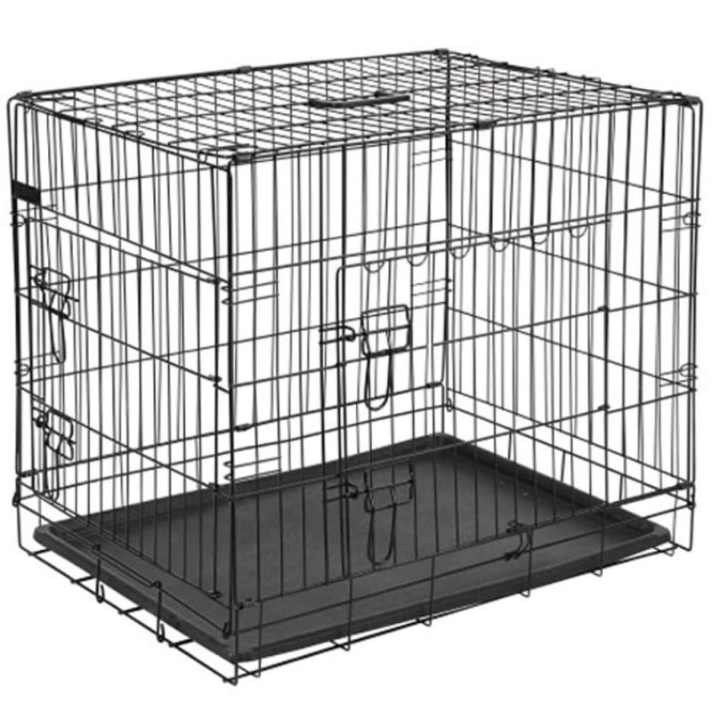 @Pet Transportín para perros metal negro 92,5x57,5x64 cm 15003