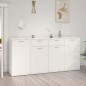 vidaXL Aparador de madera de ingeniería blanco brillo 160x36x75 cm vidaXL Aparador de madera de ingeniería blanco brillo 160x36x75 cm