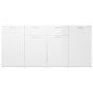 vidaXL Aparador de madera de ingeniería blanco brillo 160x36x75 cm vidaXL Aparador de madera de ingeniería blanco brillo 160x36x75 cm
