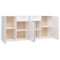 vidaXL Aparador de madera de ingeniería blanco brillo 160x36x75 cm vidaXL Aparador de madera de ingeniería blanco brillo 160x36x75 cm